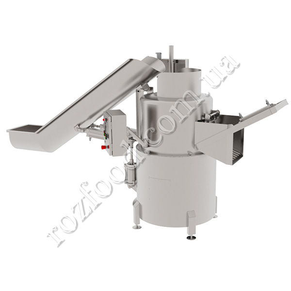 Centrifuge for grinding and washing unprocessed intestinal raw material