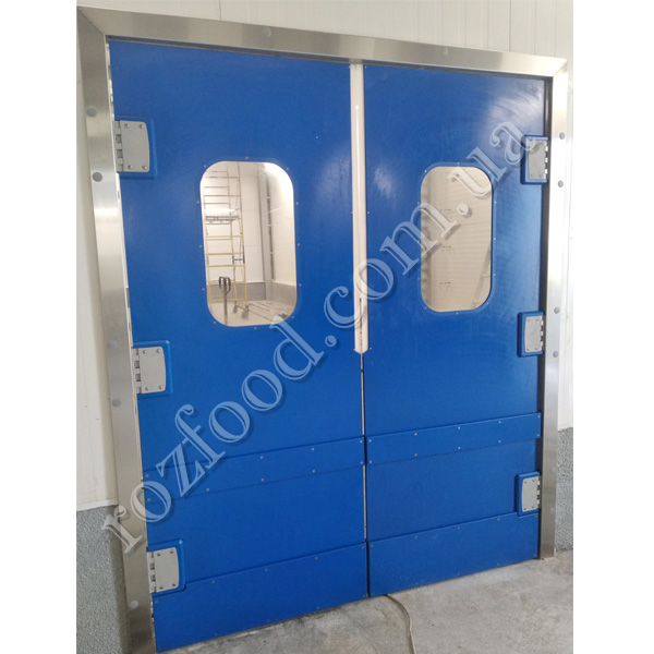 Polyamide pendulum industrial doors